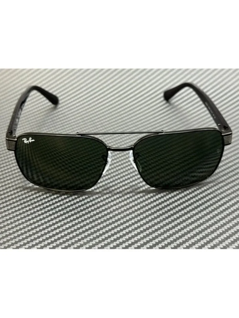 New Ray-Ban Men Black Sunglasses 58-17-145